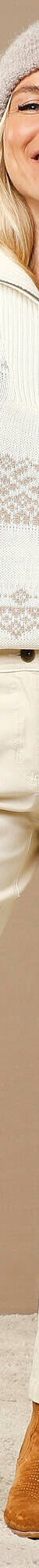 Pull jacquard, col camionneur zippé (écru / beige) Pull jacquard, col camionneur zippé (écru / beige)